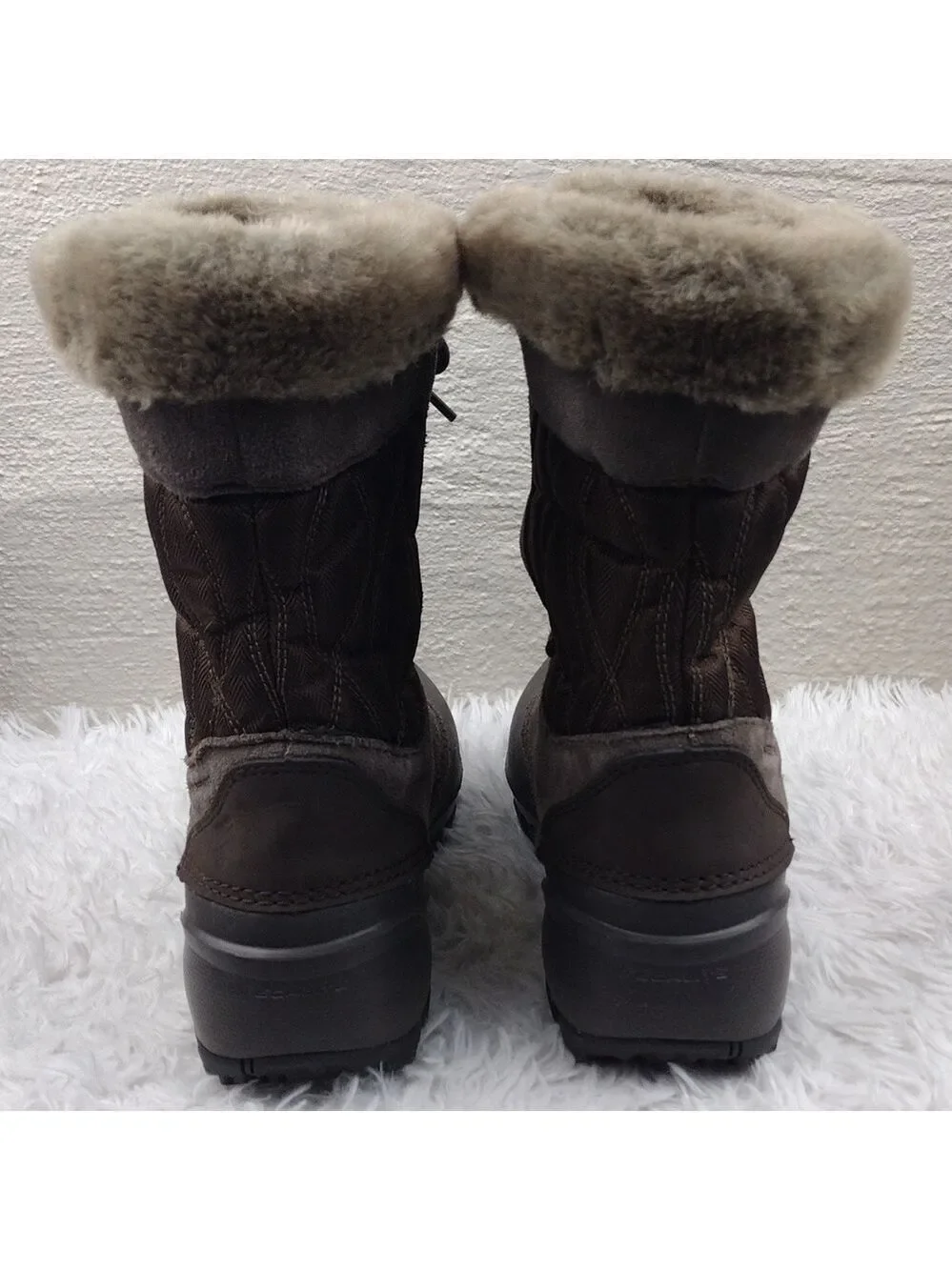 Columbia Techlite 200 Grams Thermolite Brown Suede Leather Waterproof Snow Boot